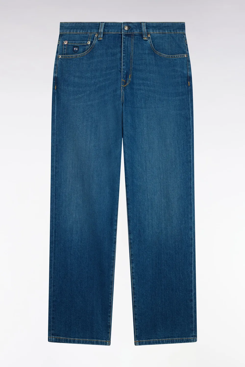 Eden Park jean denim stretch bleu stone bleach regular homme