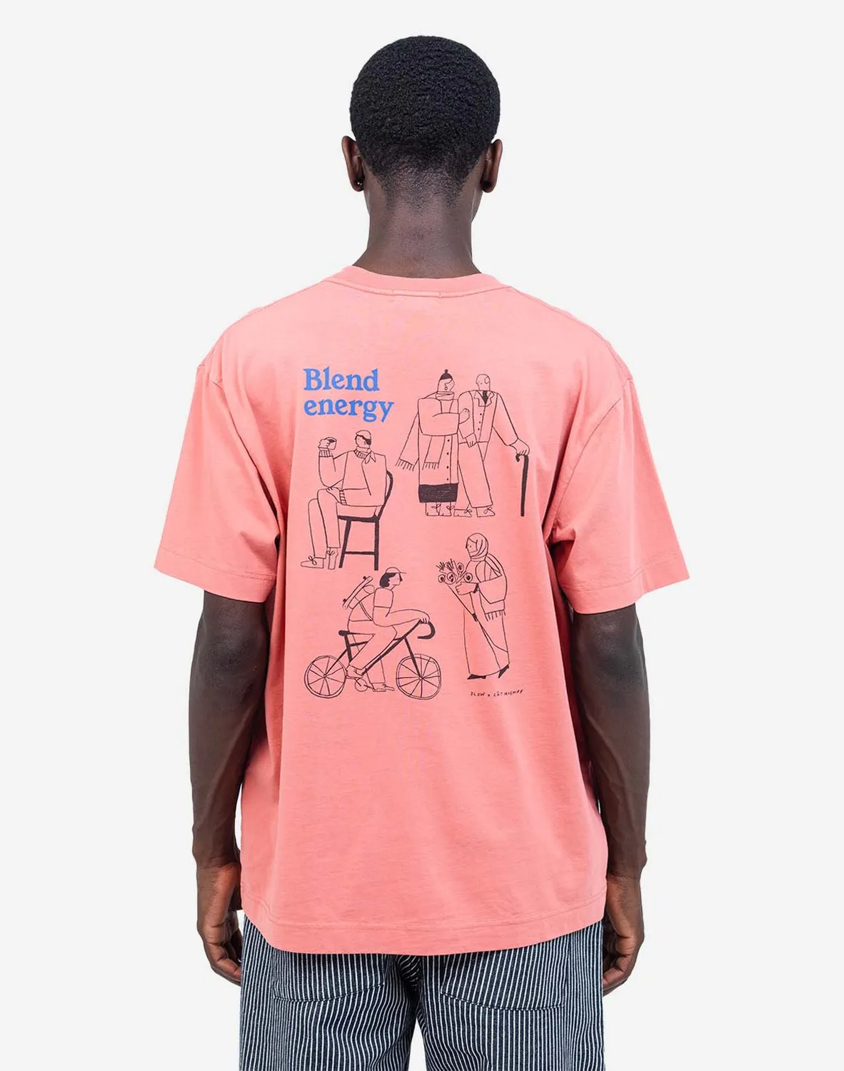 OLOW Citizen t-shirt ample rose minéral coton bio