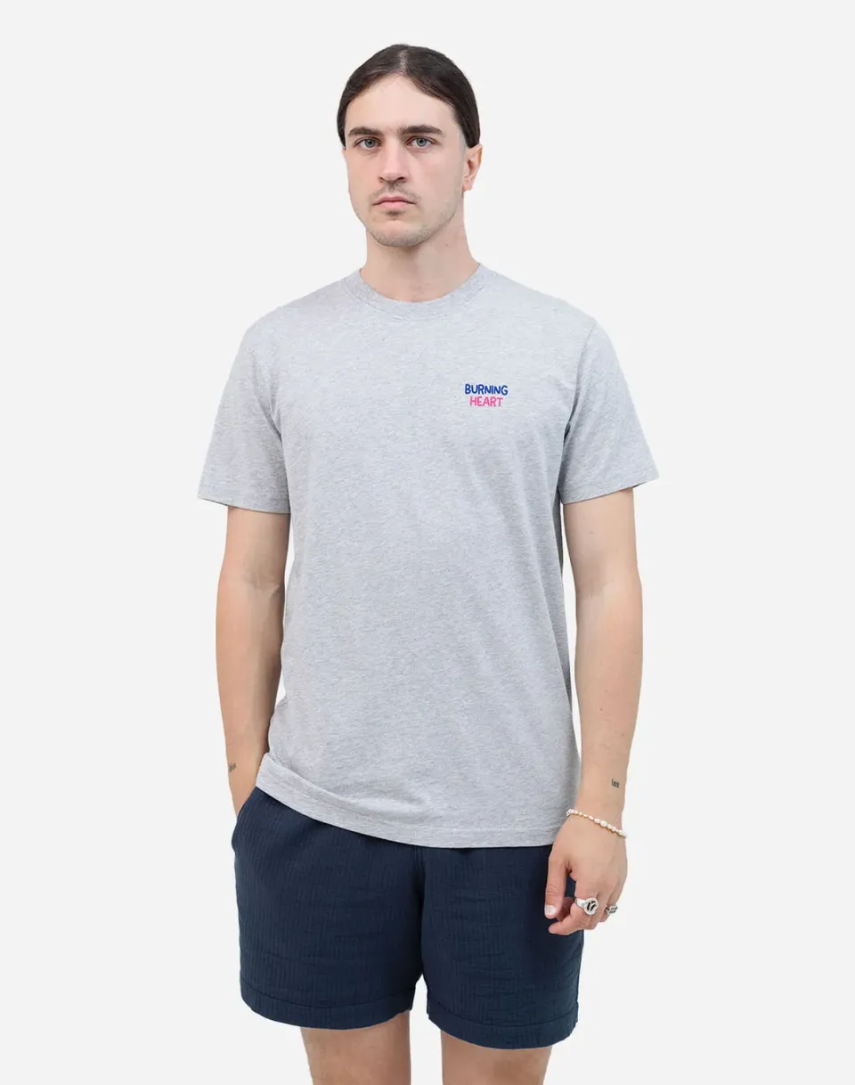 OLOW Romance t-shirt gris chiné coton bio