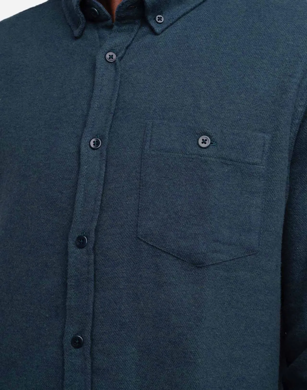 OLOW Classico Strato chemise vert-canard flanelle