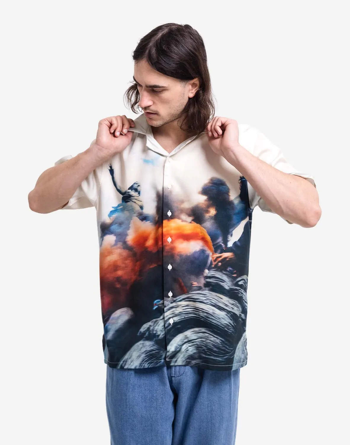 OLOW Aloha Riot chemisette écrue Tencel