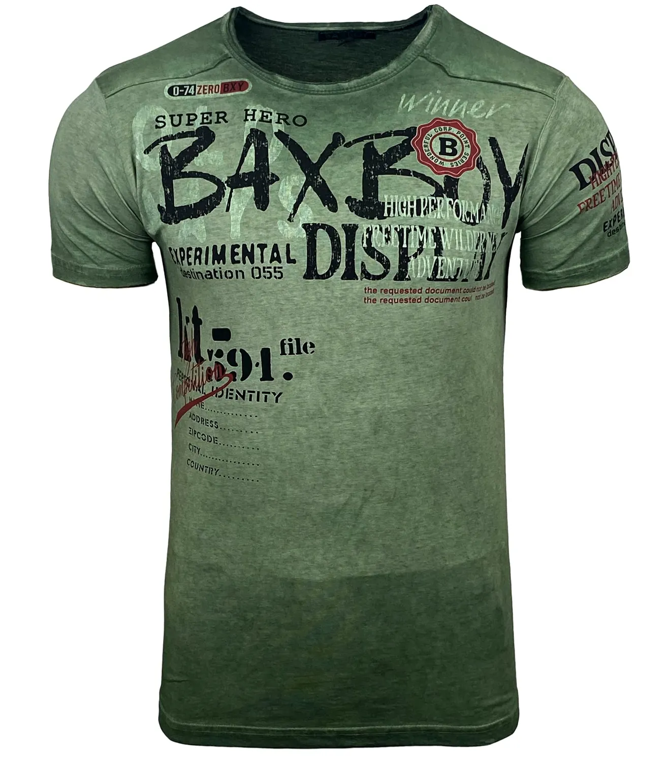 Subliminal Mode BX147 t-shirt homme gris clair S coton