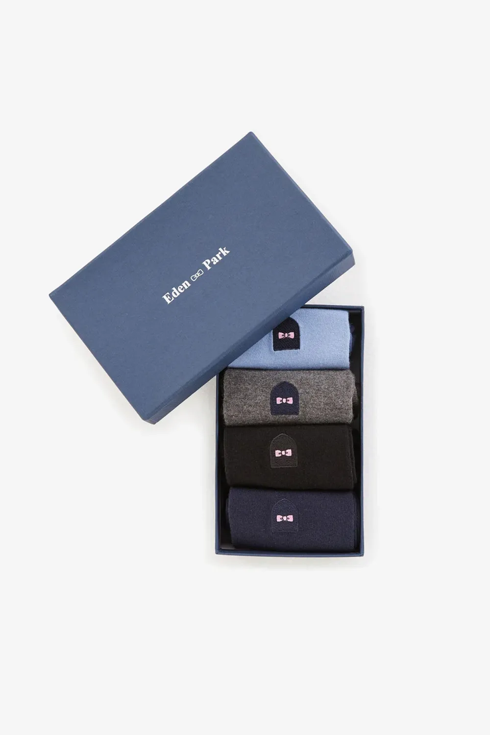 Eden Park coffret 4 chaussettes unies coton homme