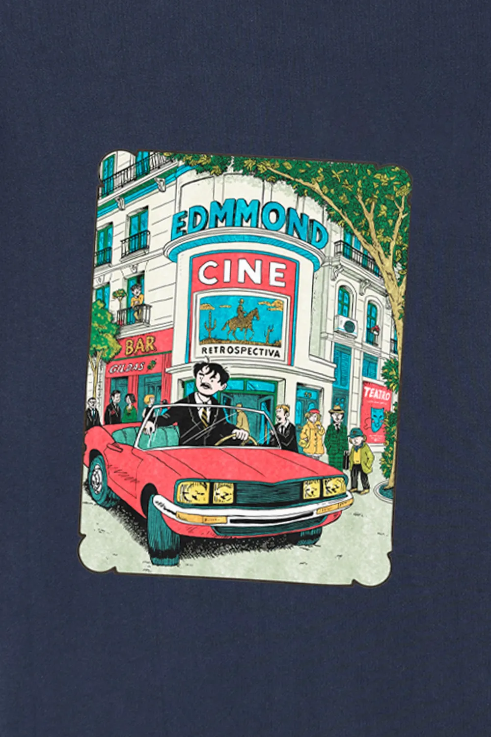 Edmmond Studios Retrospectiva t-shirt marine 190g
