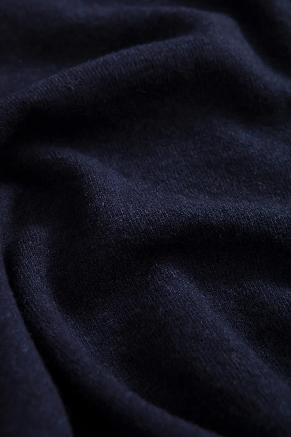 Edmmond Studios Wool Polo Plain Navy polo laine bleu marine