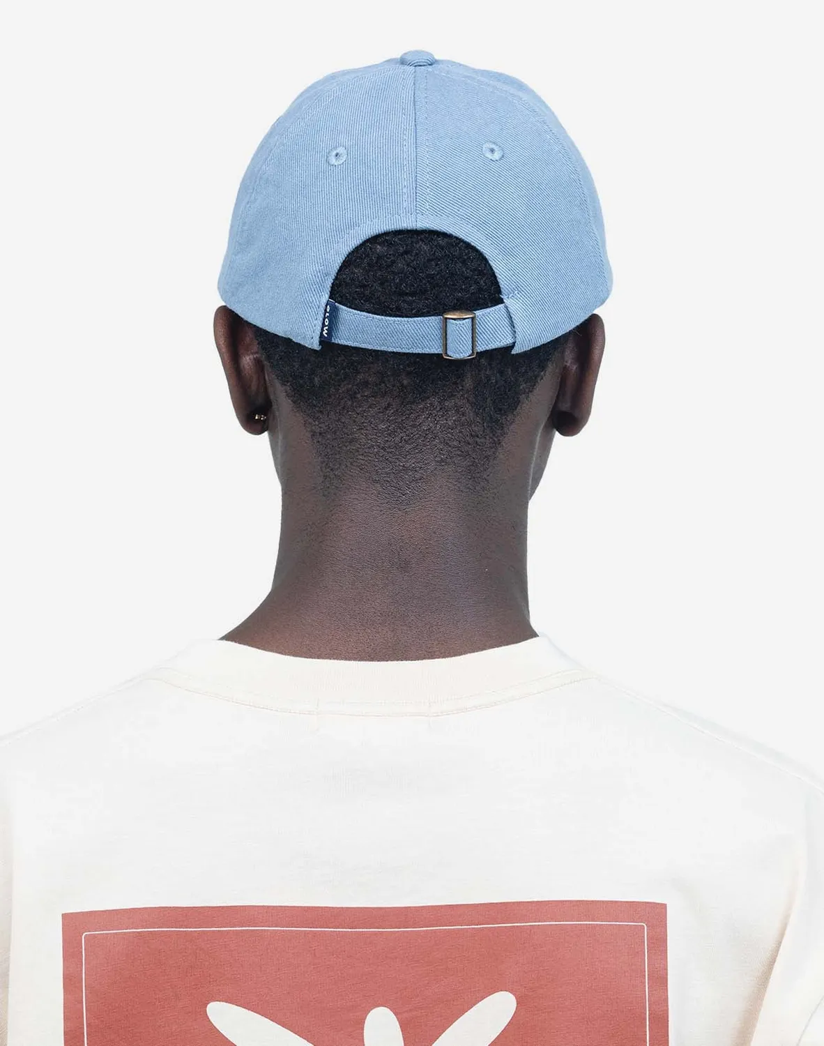 OLOW Signature casquette six panels bleu azur coton bio