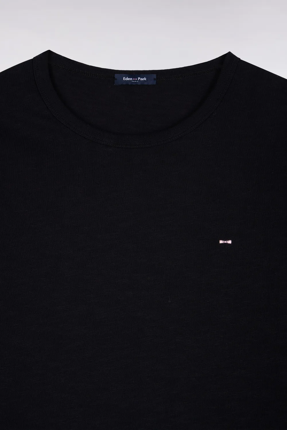 Eden Park t-shirt manches longues coton noir slim homme