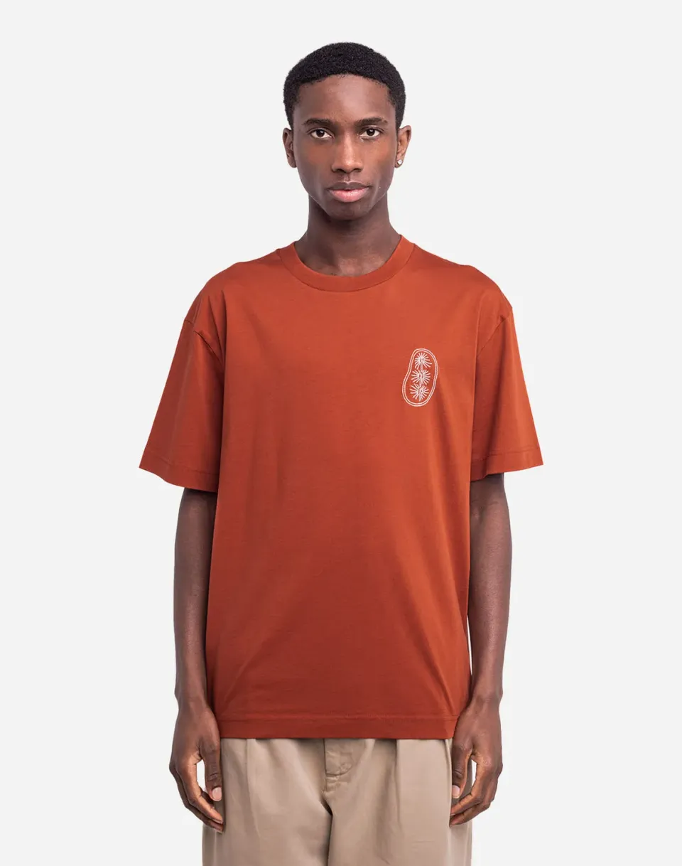 Olow Shellweed t-shirt rouille ample coton bio