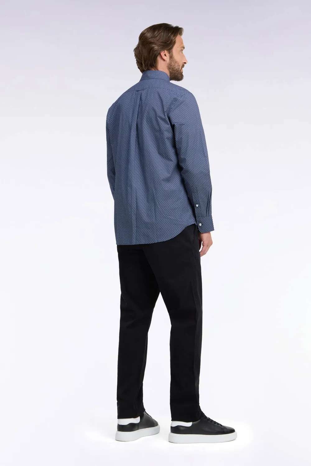 Eden Park pantalon chino noir stretch coupe droite