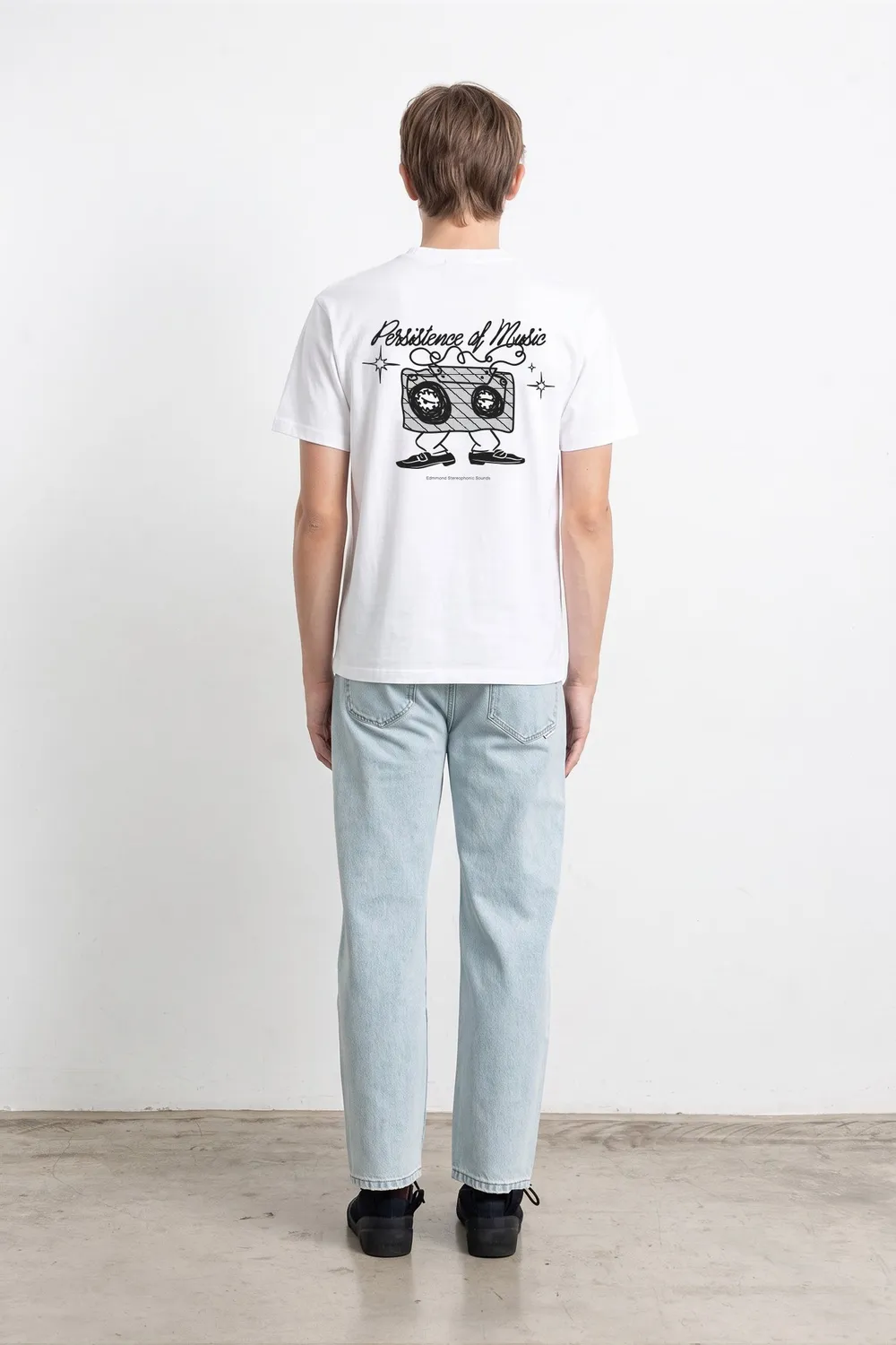 Edmmond Studios Persistence of Music t-shirt blanc cassette