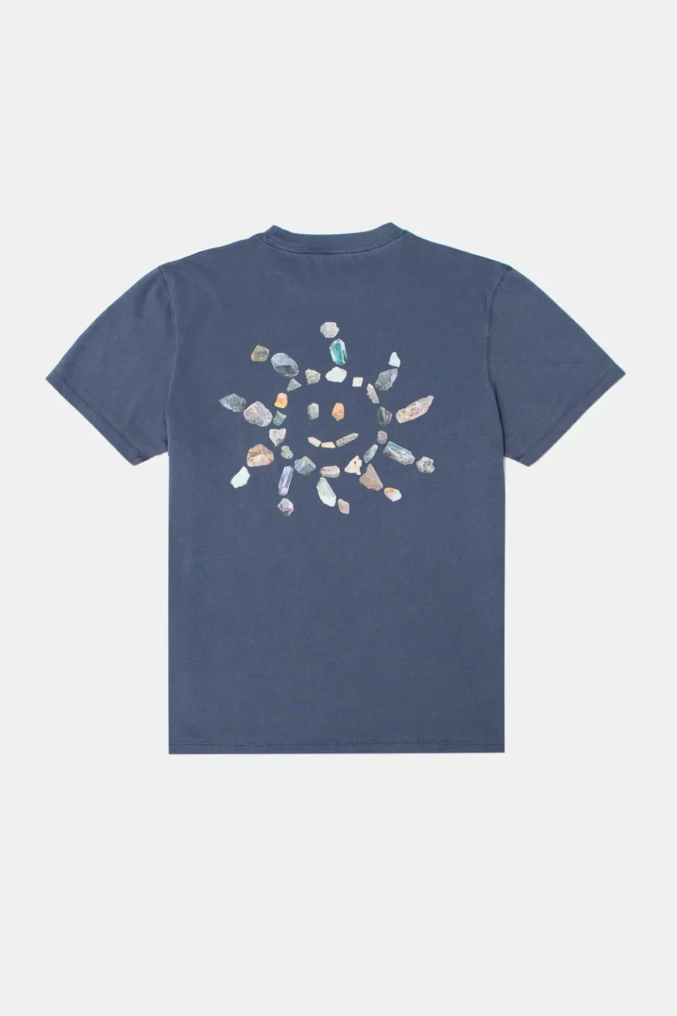 Edmmond Studios Stones t-shirt homme bleu marine délavé
