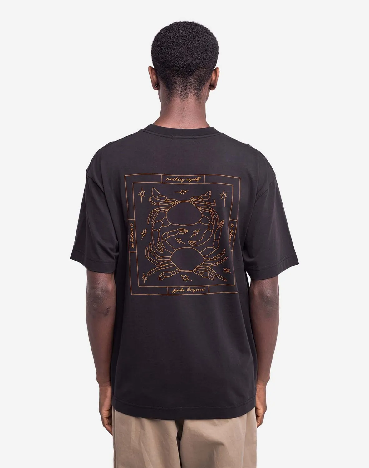 OLOW Étrille t-shirt ample noir carbone coton bio