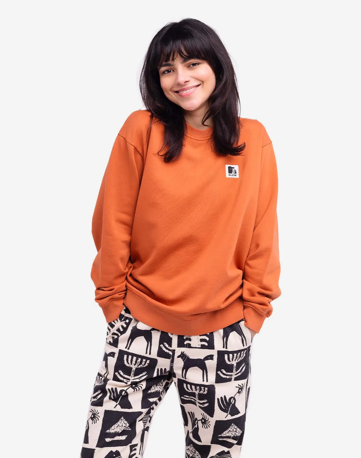 OLOW Carpi sweat mandarine coton bio