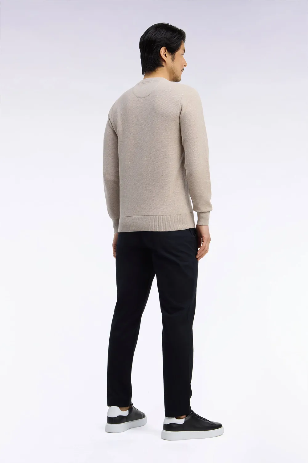 Eden Park Legend Rugby chino piqué coton noir stretch regular