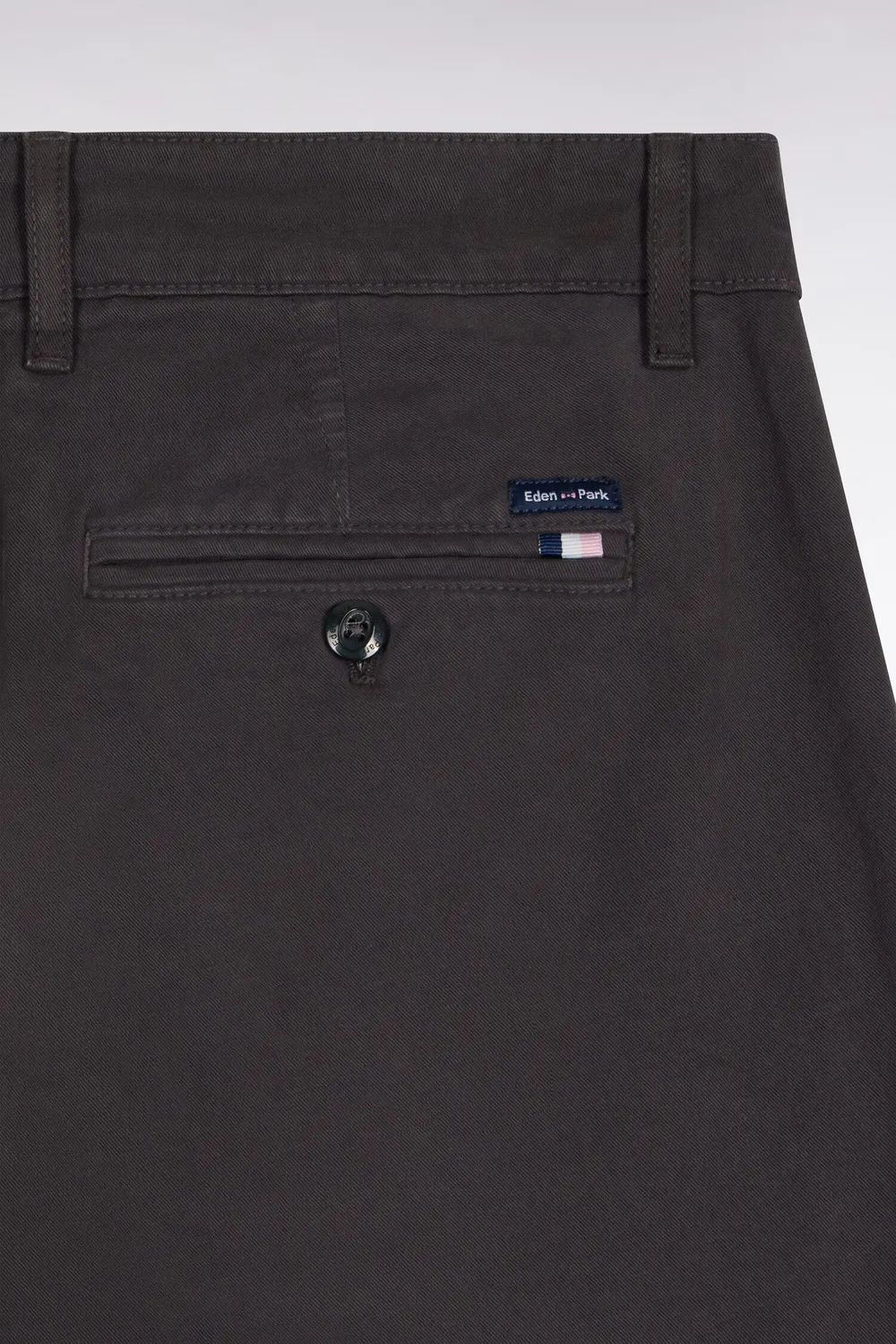 Eden Park Legend Rugby chino gabardine kaki sans plis stretch