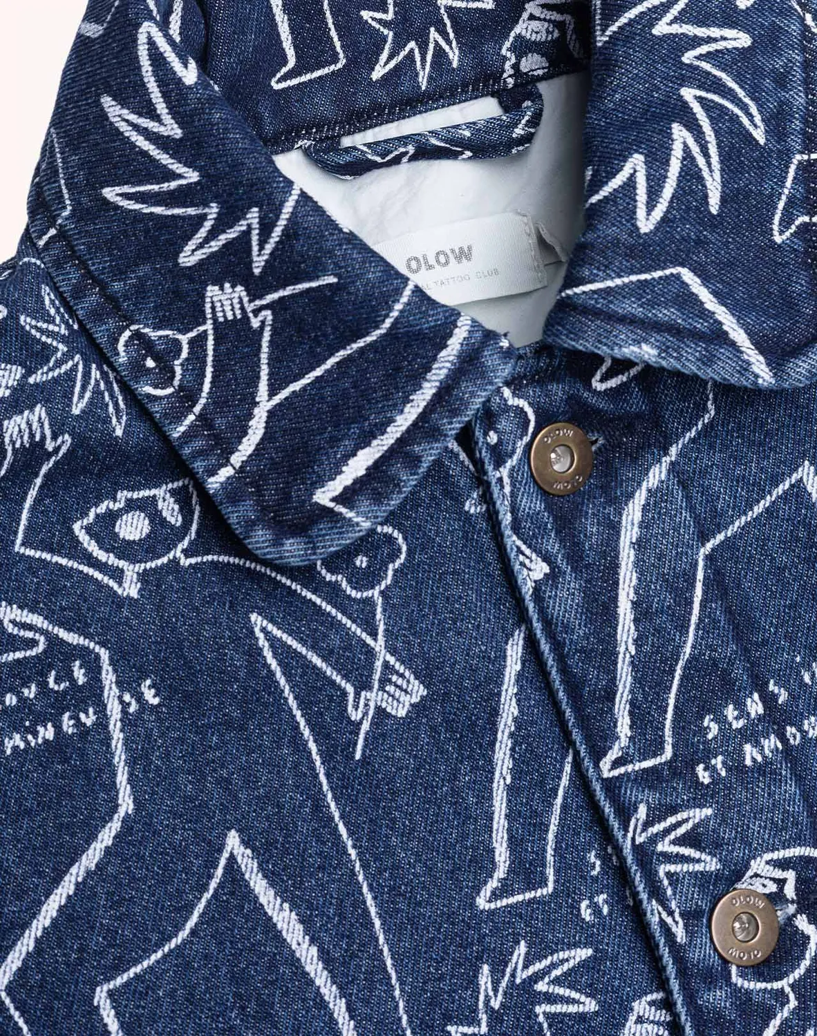 Olow Akka Life Dance veste denim bleu homme