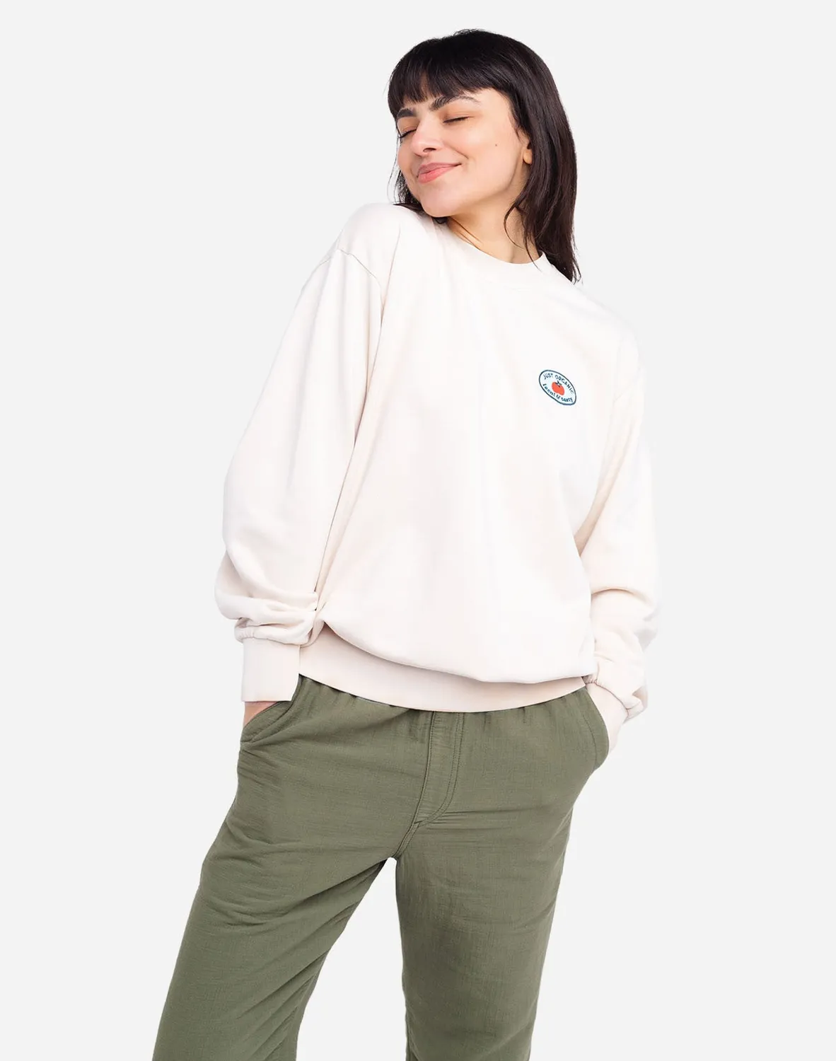 OLOW Lunch Time sweat crème coton bio