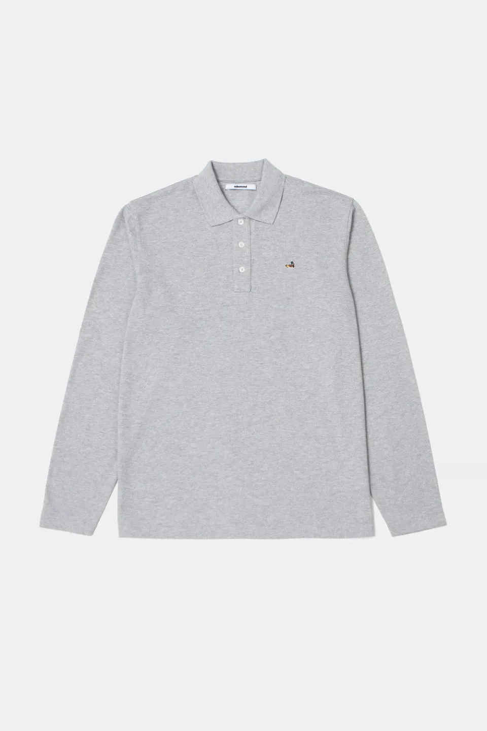 Edmmond Studios Duck polo manches longues gris piqué