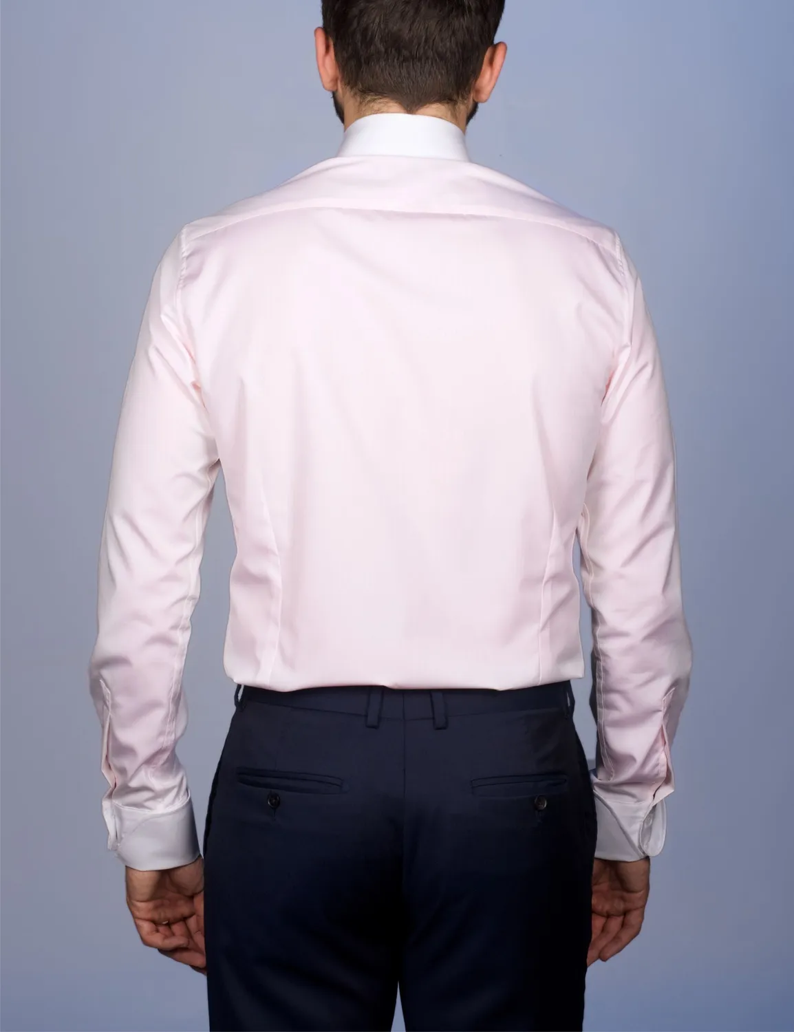 La Chemise Française Virtuose chemise popeline rose blanche