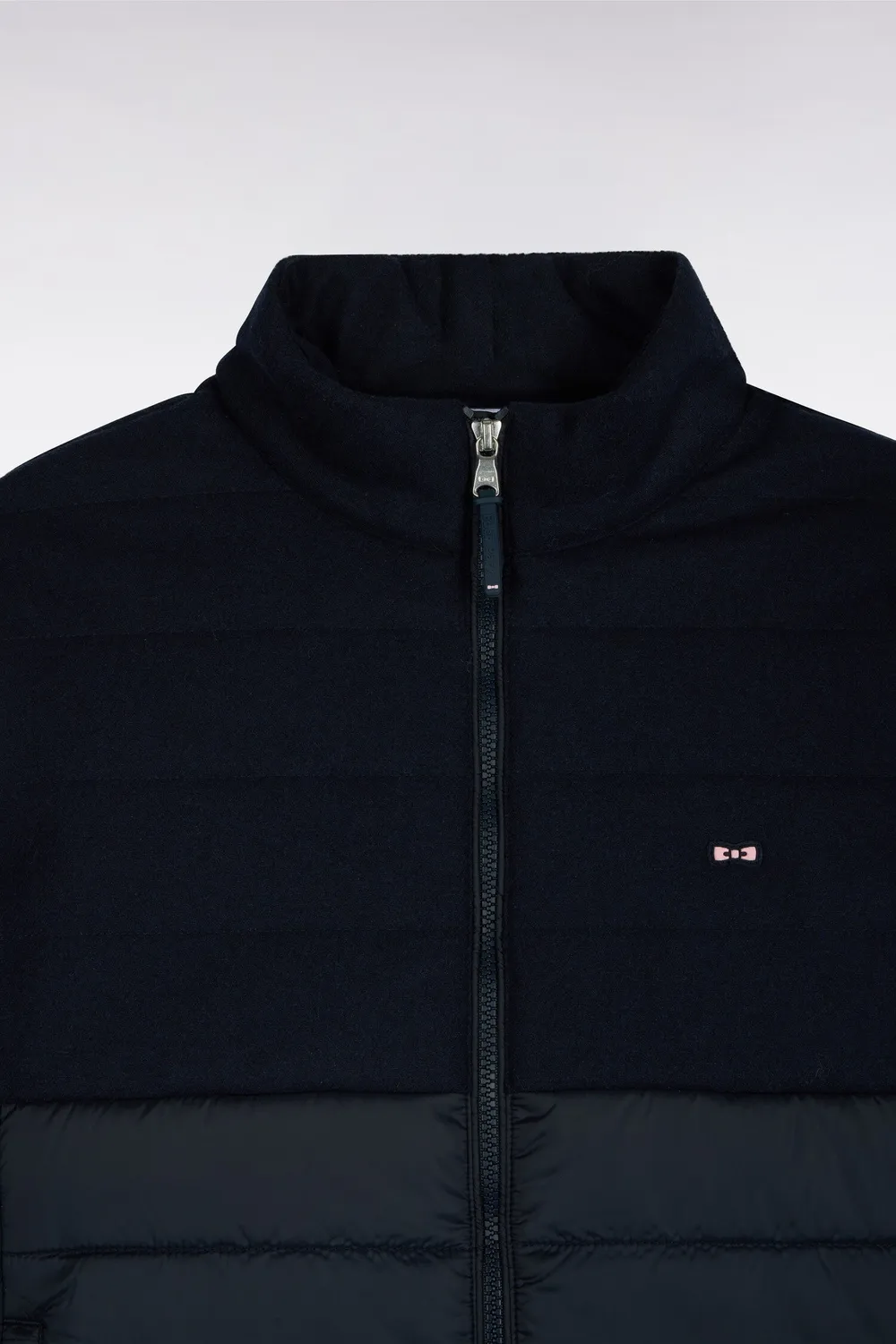 Eden Park doudoune sans manches marine nylon flanelle