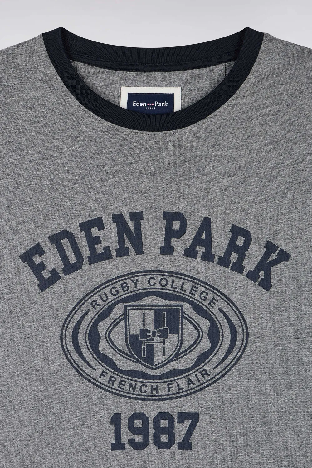 Eden Park College H26MAITC0027 t-shirt gris marine