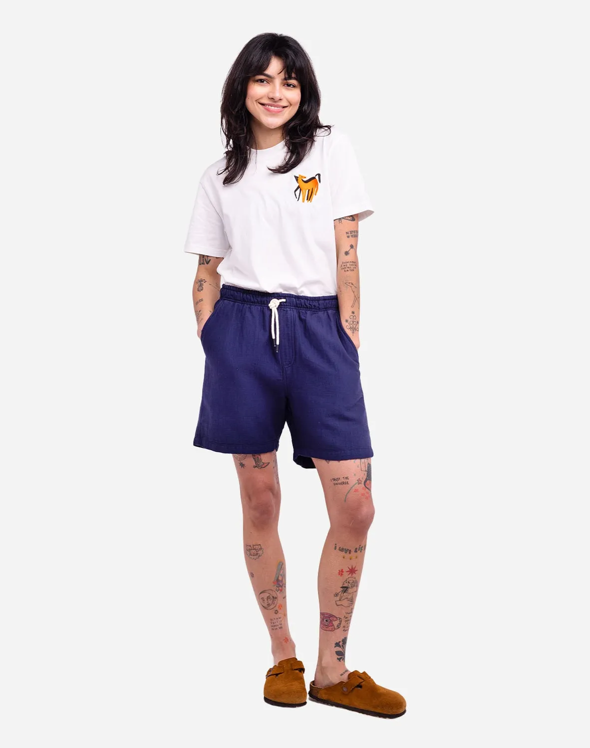 OLOW Gujo short bleu outremer coton