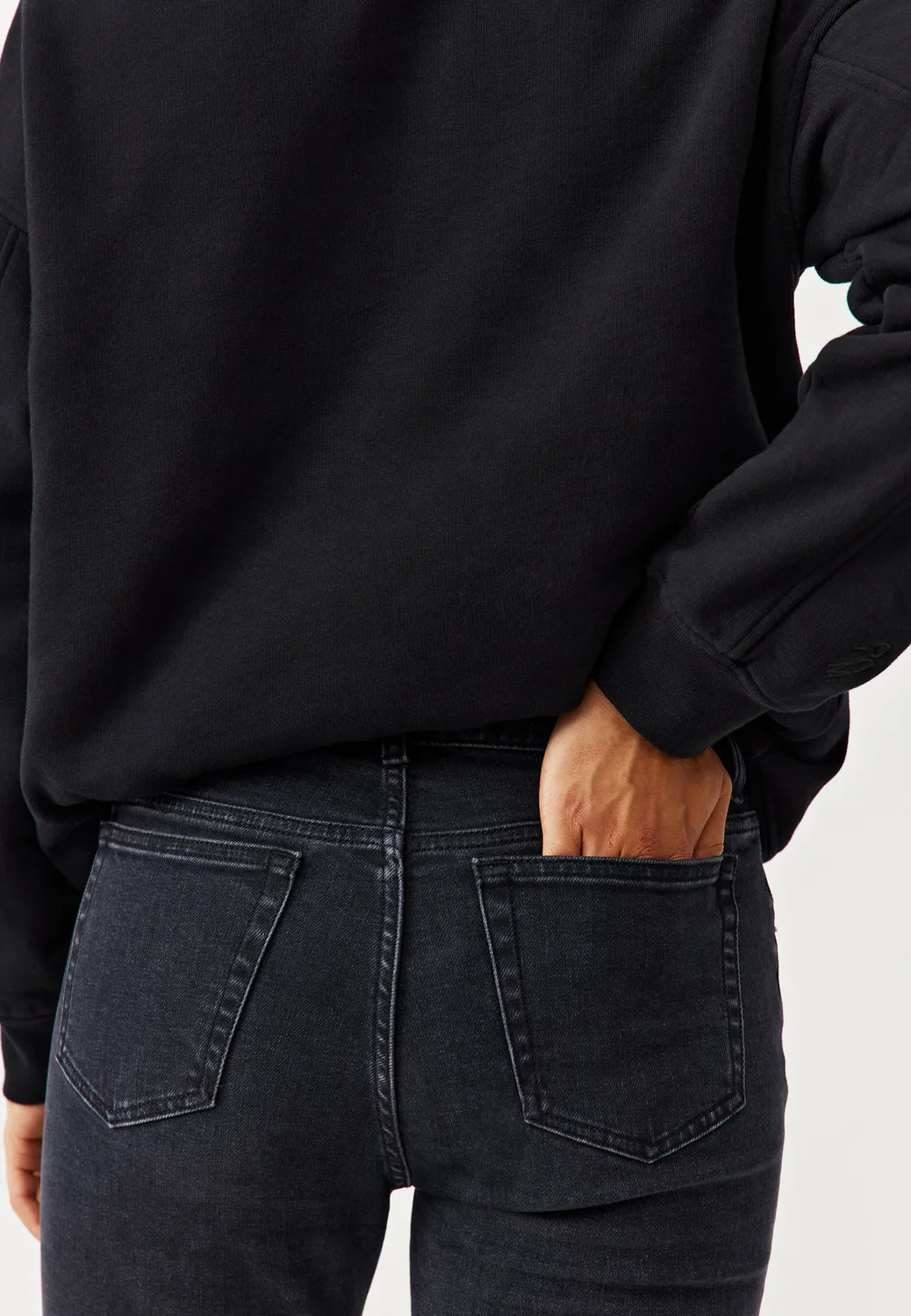 Loom Le jean slim noir coton bio