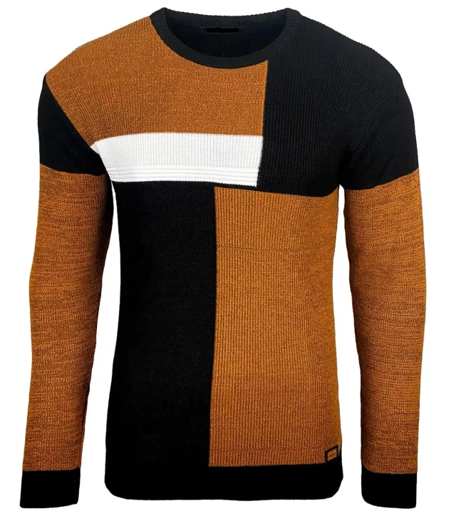Subliminal Mode BX52288 pull col rond noir bicolore