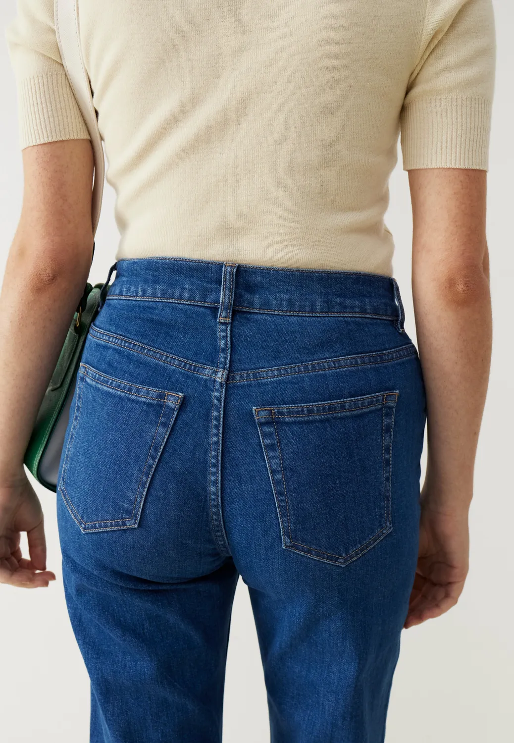 Loom Le jean droit bleu denim stretch