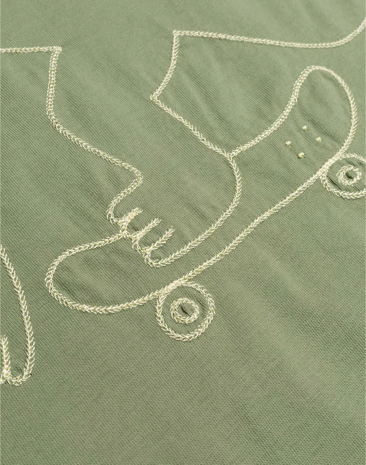 OLOW Cruising t-shirt ample vert sauge coton bio