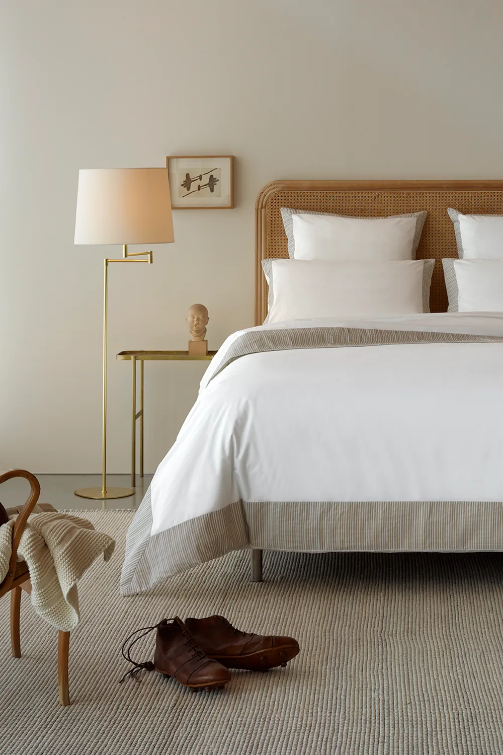 Bulle ovale lot 2 taies coton percale 65x65