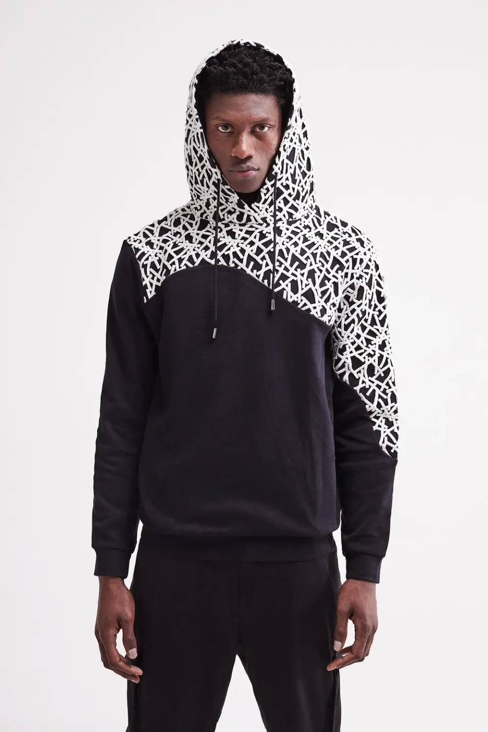 French Deal Freestyle hoodie coton guipure