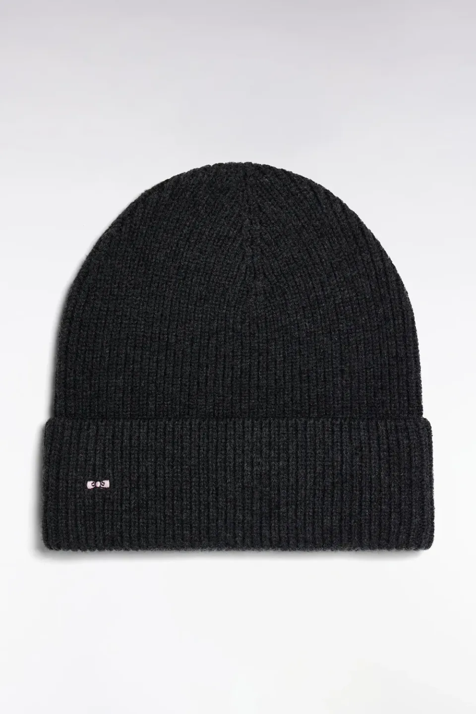 Eden Park bonnet côtelé laine coton gris foncé taille unique
