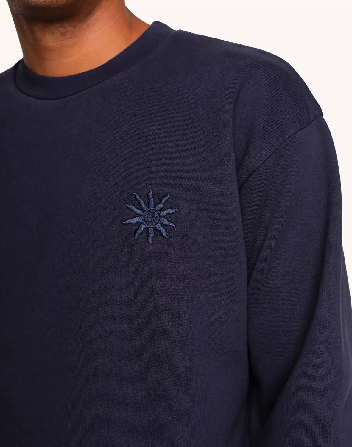 OLOW Lost Track sweat bleu dusk coton bio
