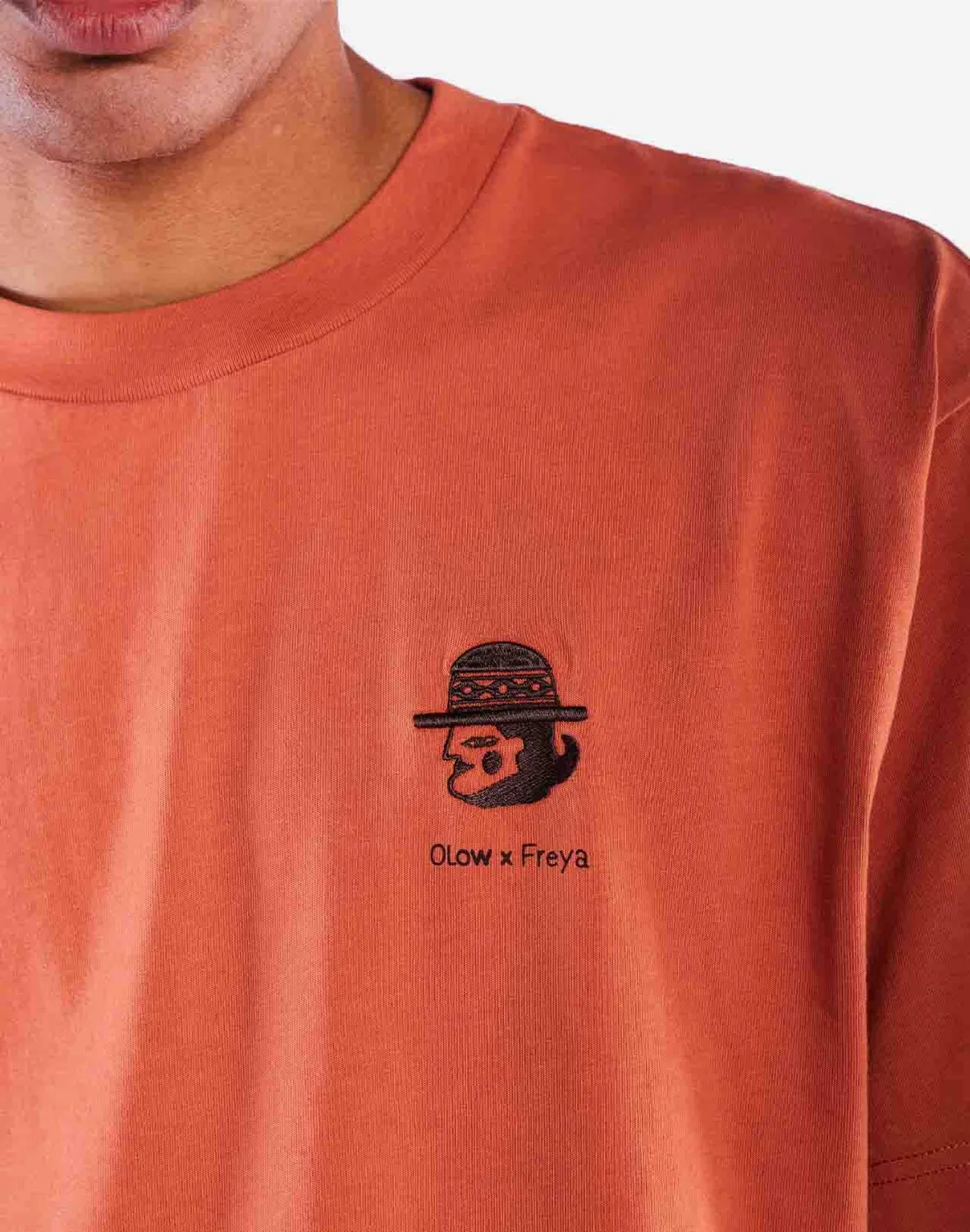 Olow Sabanero t-shirt ample mandarine