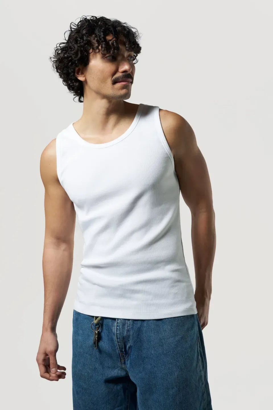 Loom Le marcel débardeur coton bio blanc