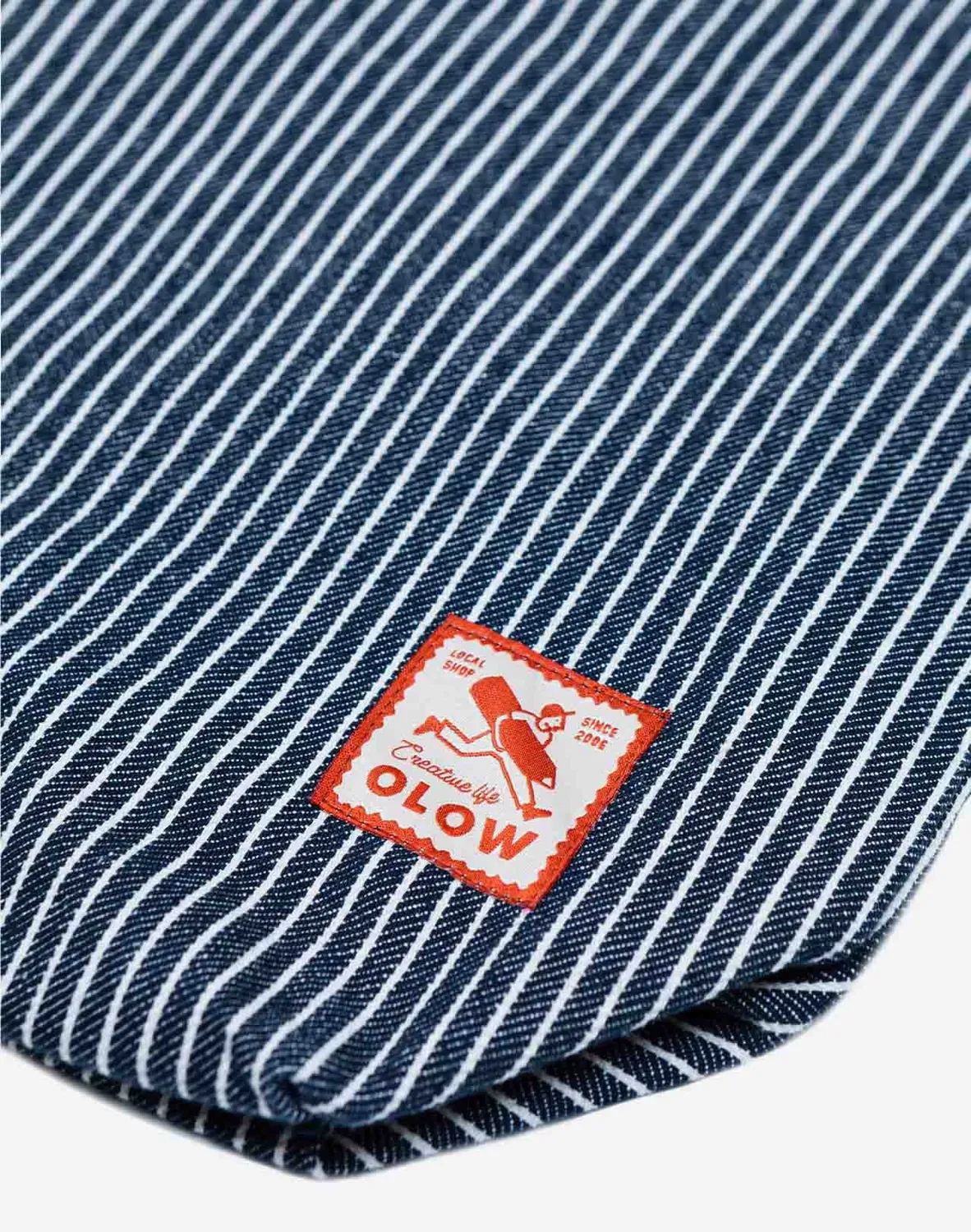 OLOW Toto Stripes tote bag denim rayé coton