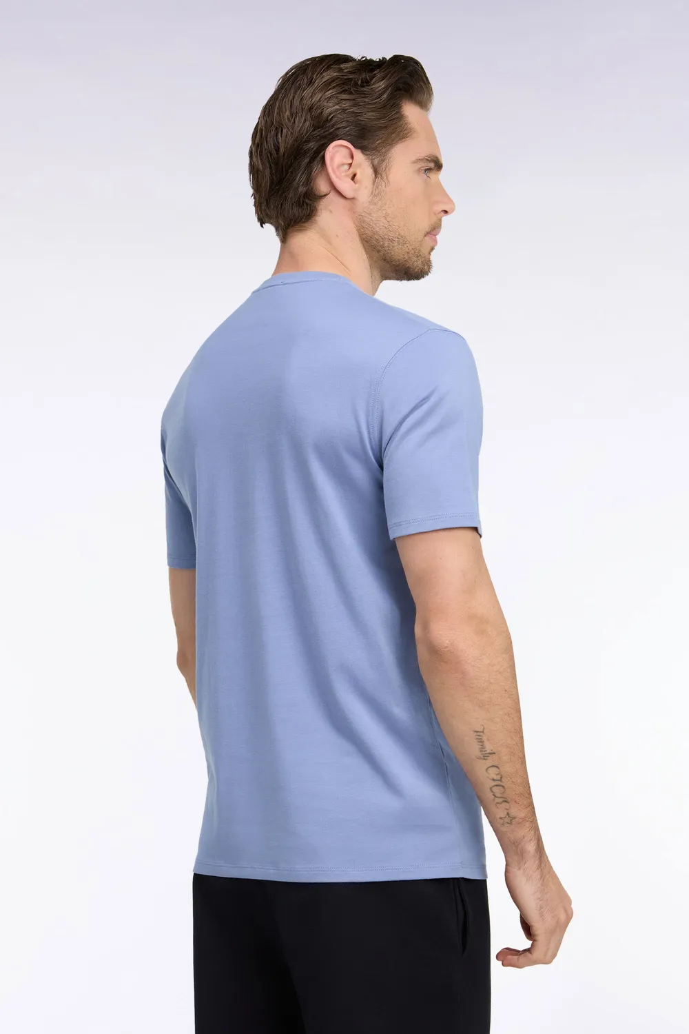 Eden Park H26MAITC0005/BLC8 t-shirt bleu coton col rond