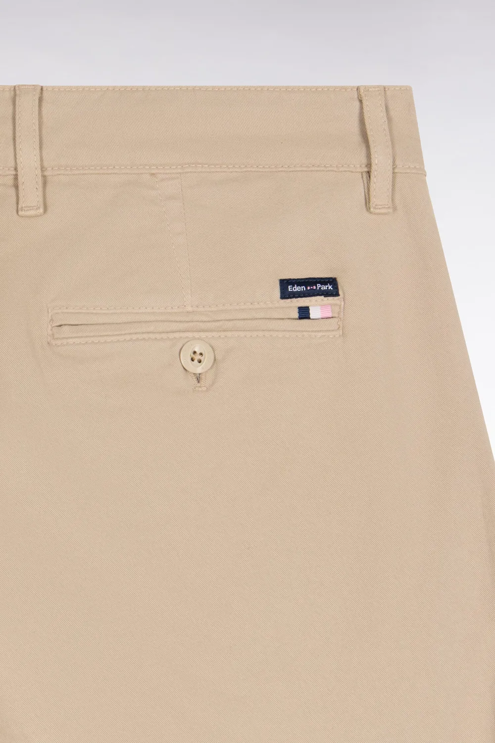 Eden Park Legend Rugby pantalon chino beige sans plis stretch