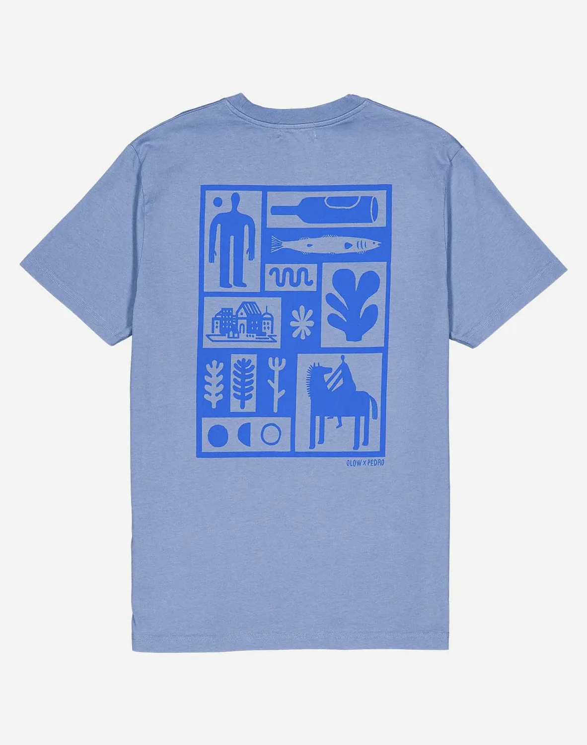 OLOW Essentials t-shirt bleu azur coton bio