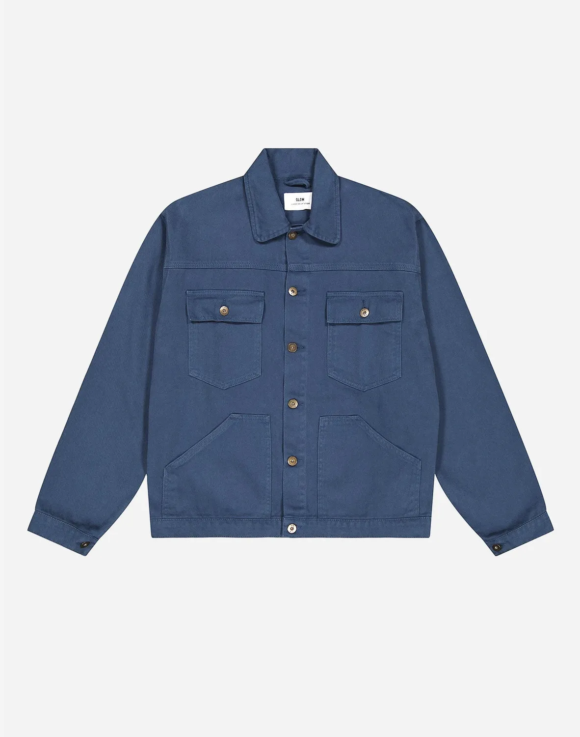 OLOW Hekinan veste coton bio bleu cobalt