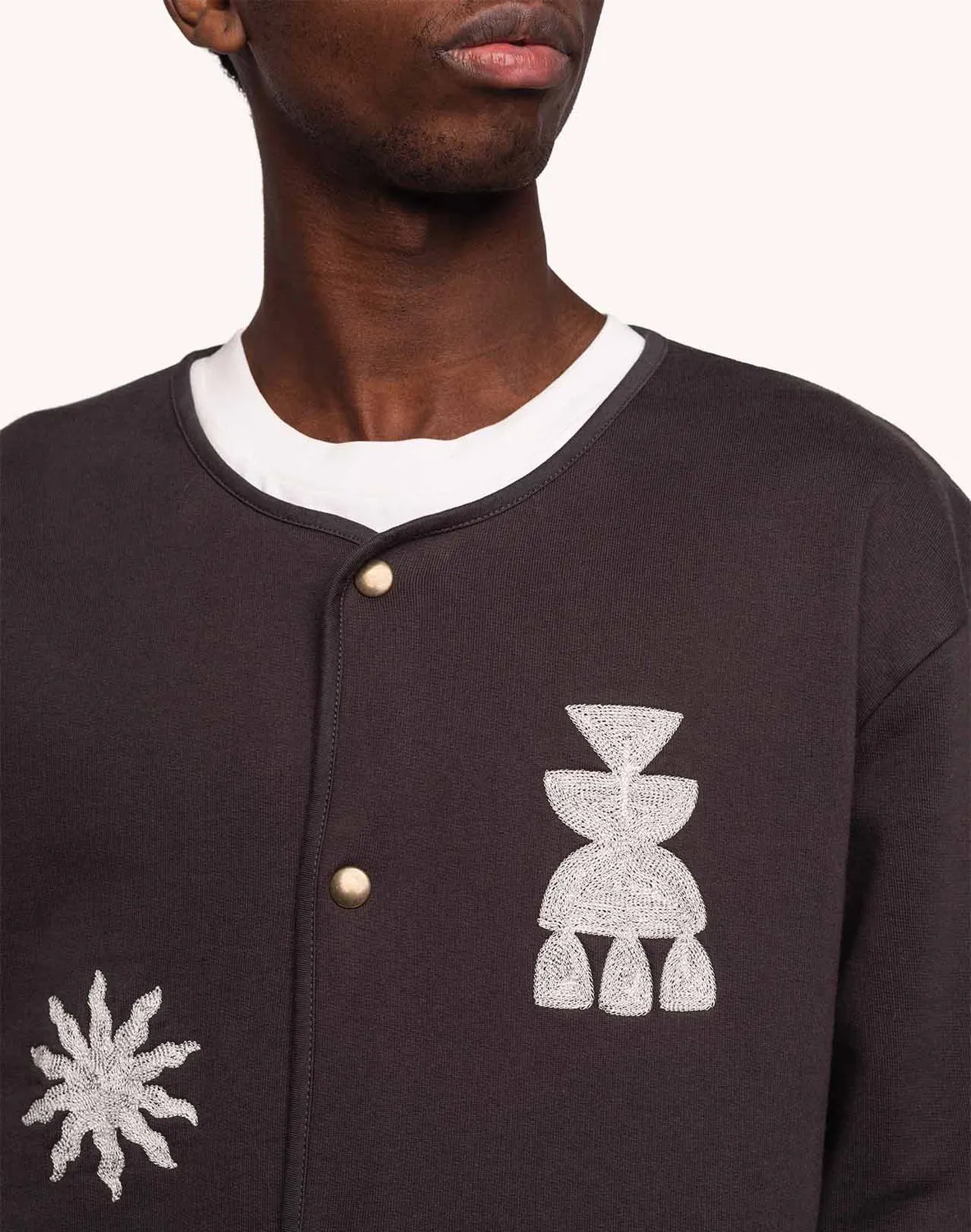OLOW Okina sweat noir carbone molleton 430g