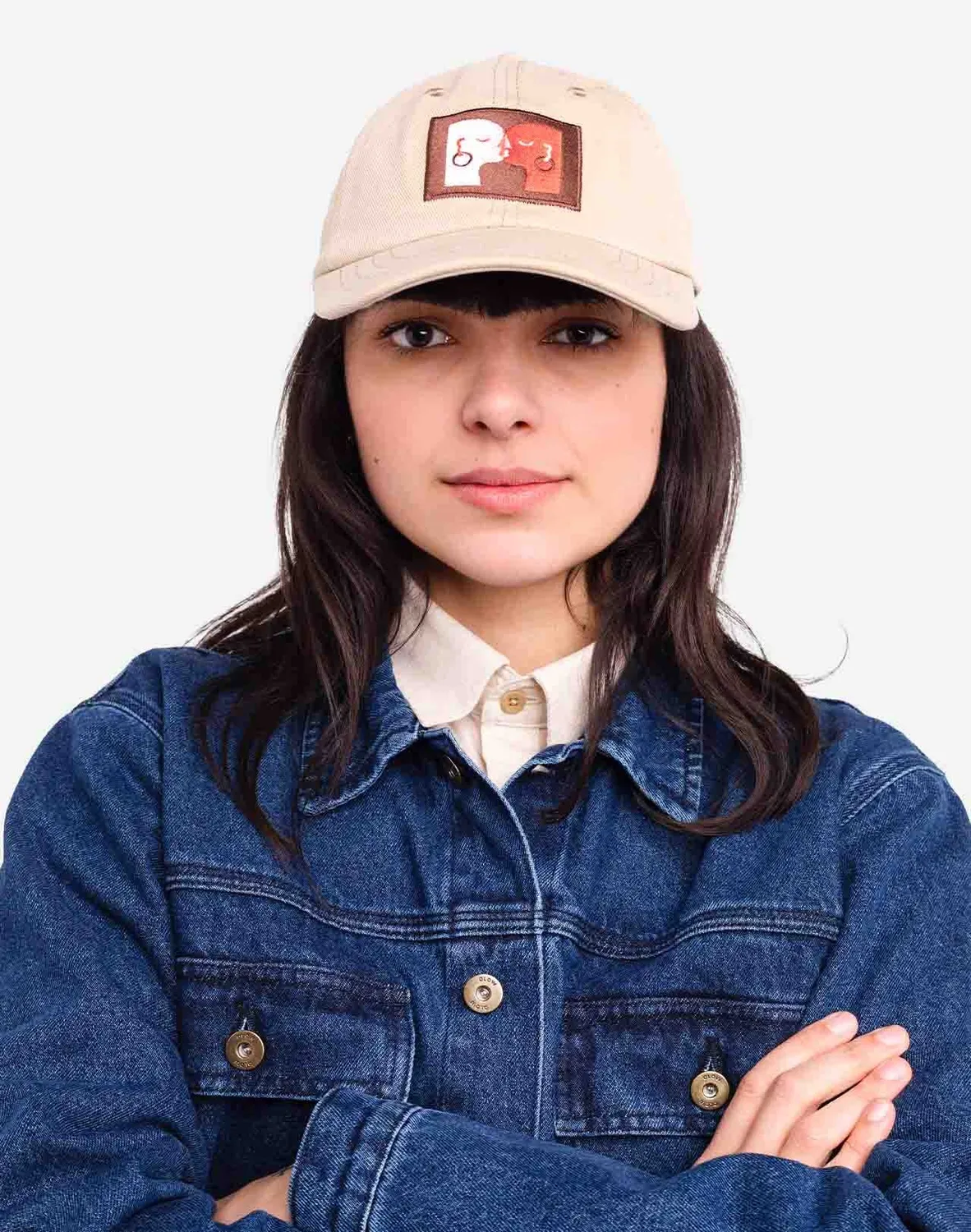 OLOW Kiss casquette six panel sable coton