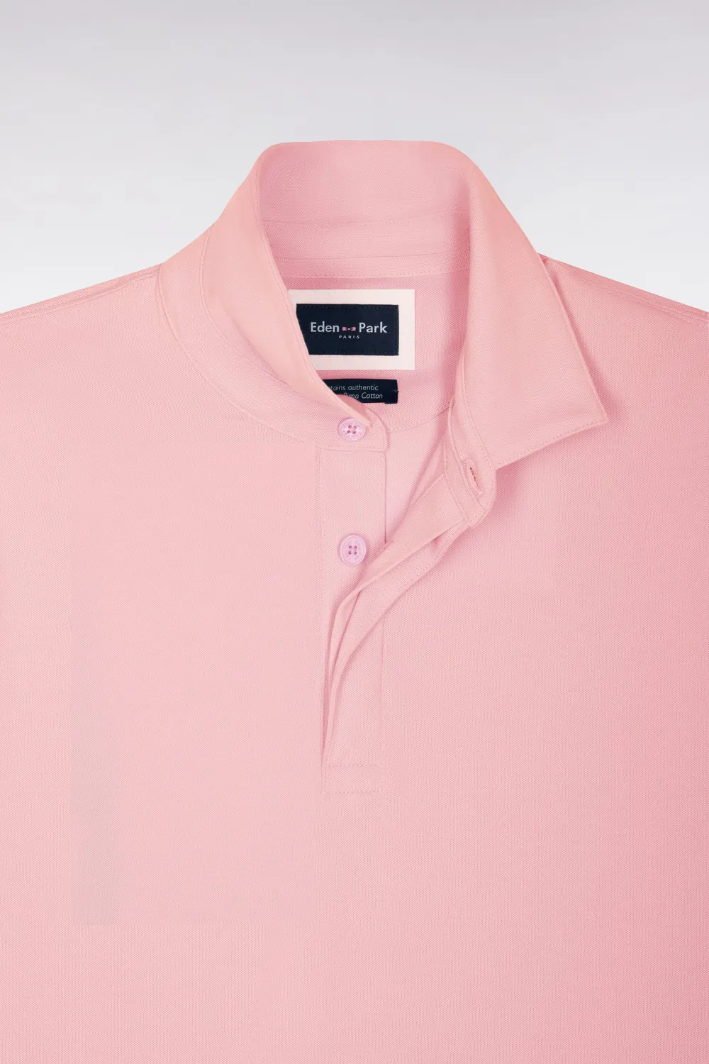 Eden Park polo golf rose homme manches courtes Pima