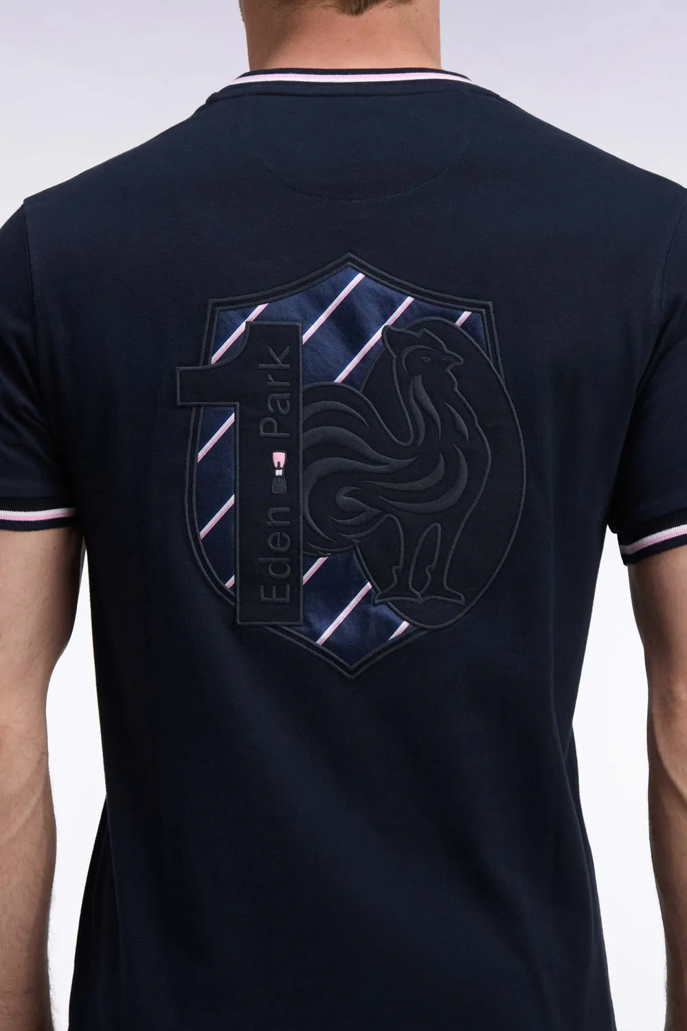 Eden Park XV de France t-shirt marine col rond coupe droite