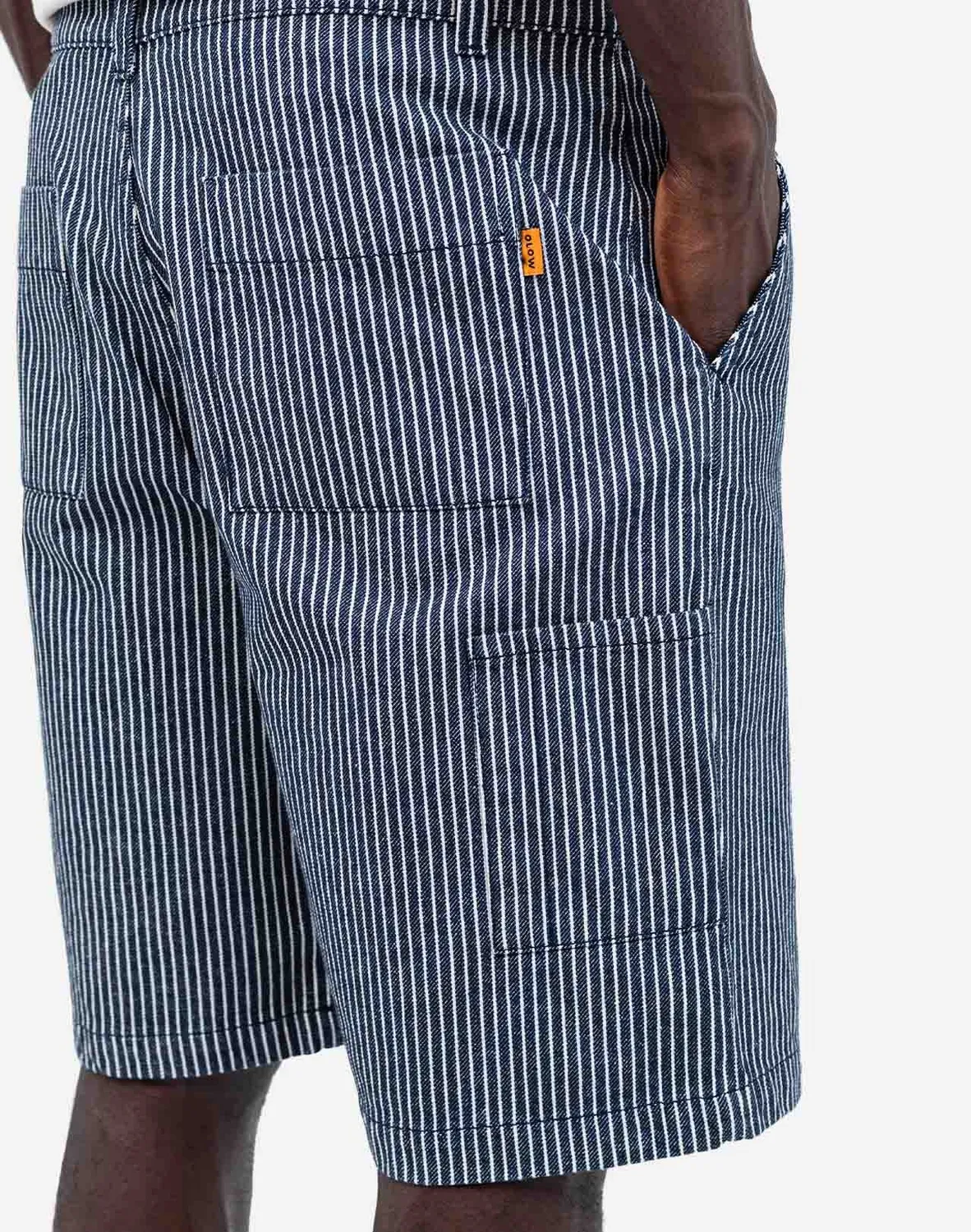 OLOW Diy short homme rayé coton bio 28 US