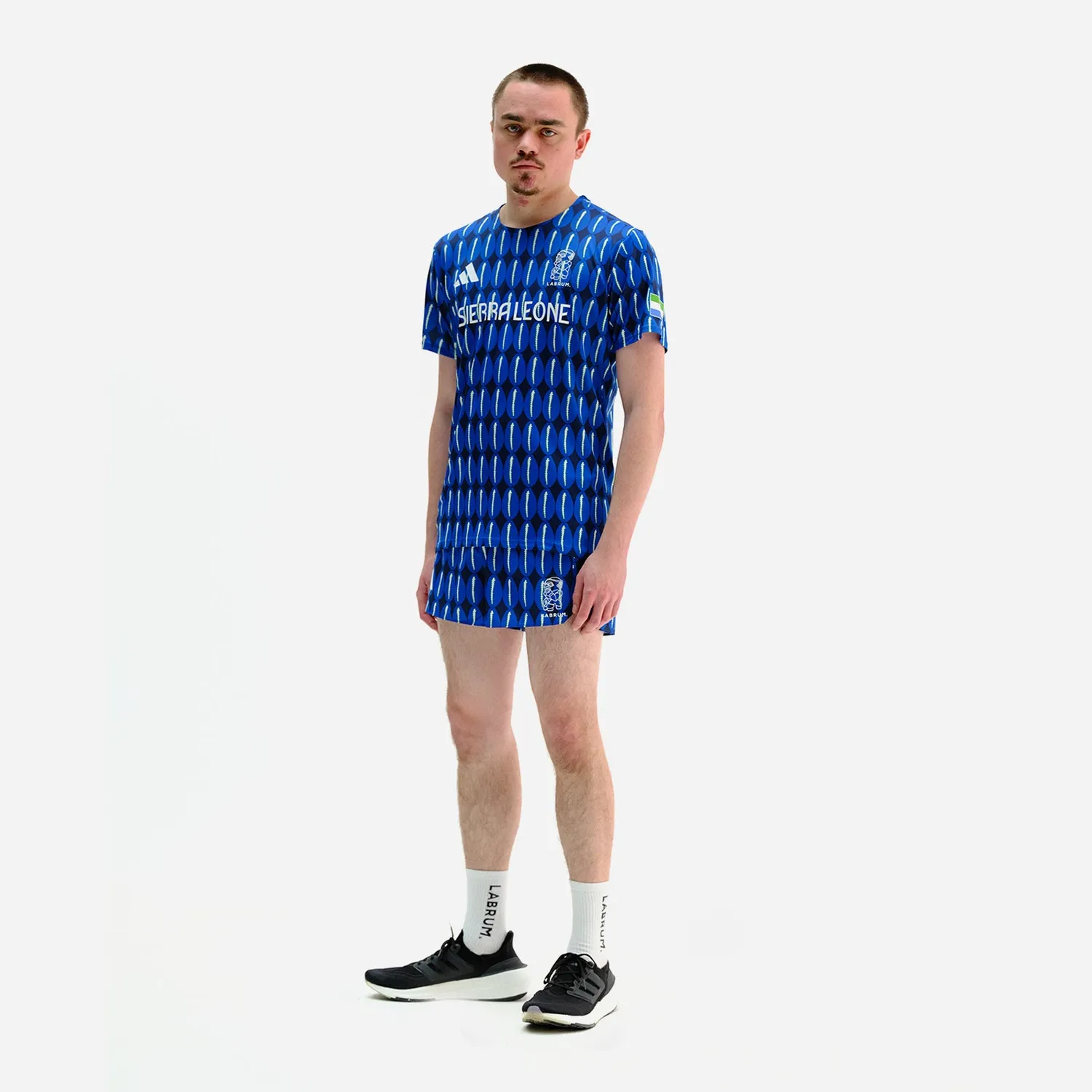 Labrum x adidas t-shirt homme bleu Sierra Leone