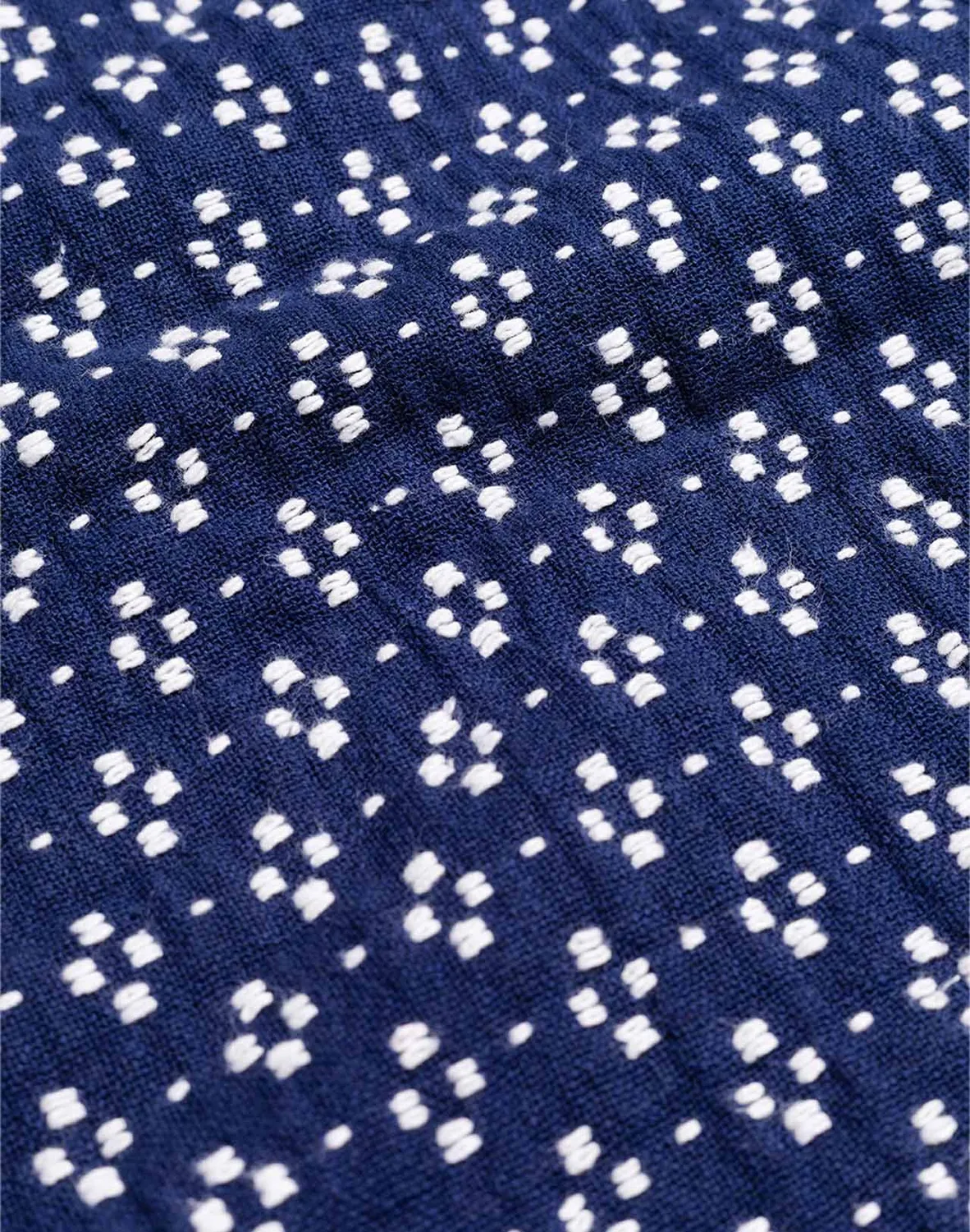 OLOW Yama Bleu Marine veste jacquard recyclé
