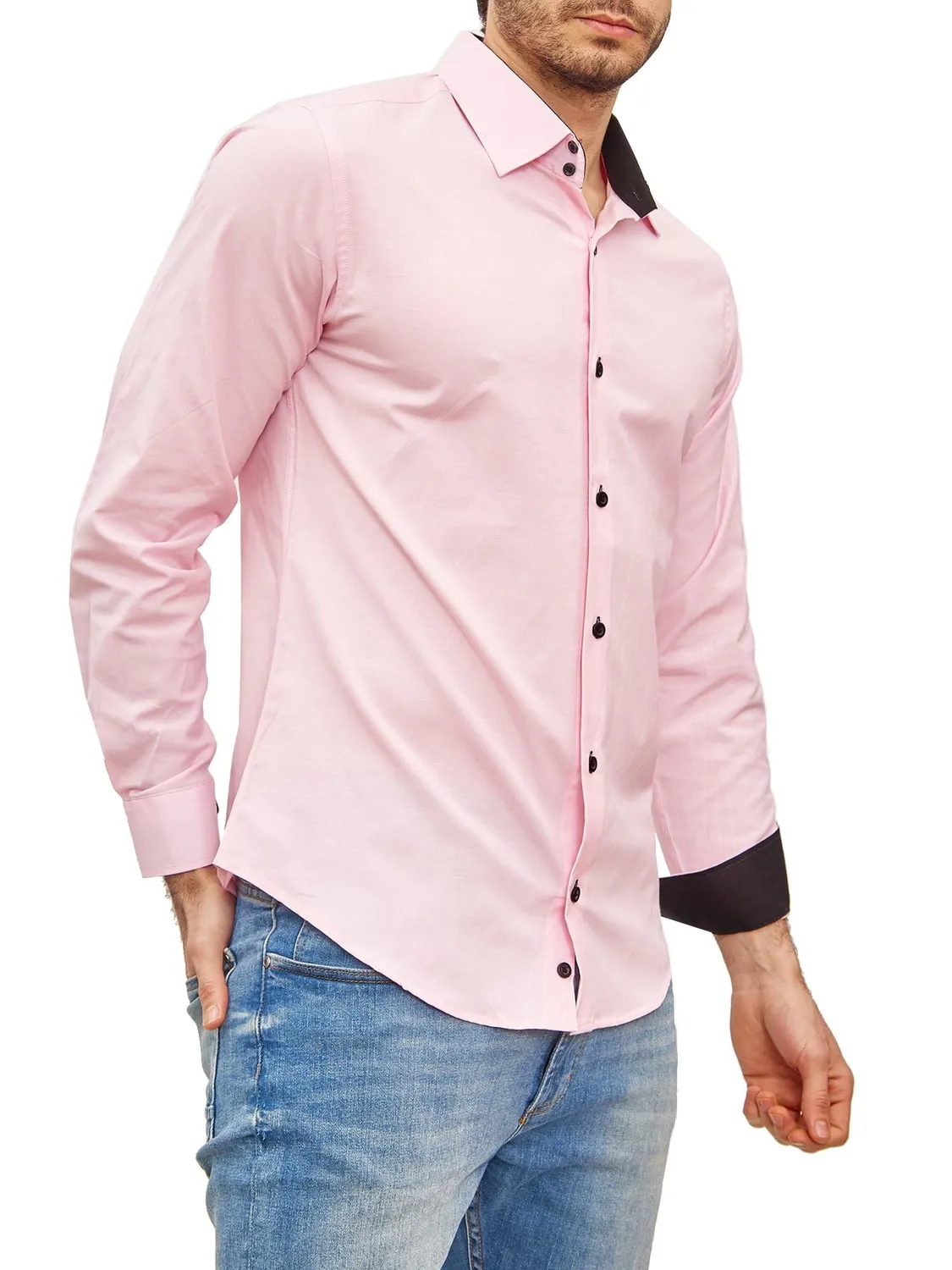 Subliminal Mode Classique chemise homme stretch rouge 3XL slim