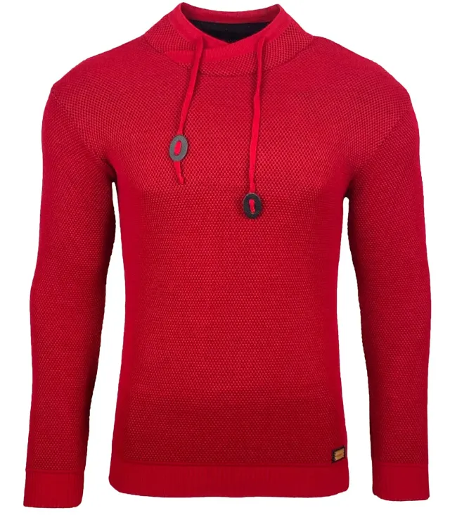 Subliminal Mode BX52276 pull homme col châle maille hiver